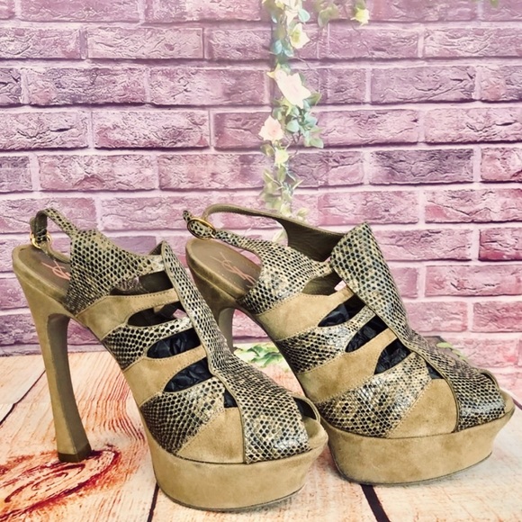 YSL Snakeskin and Suede booties size 40 - Picture 3 of 15